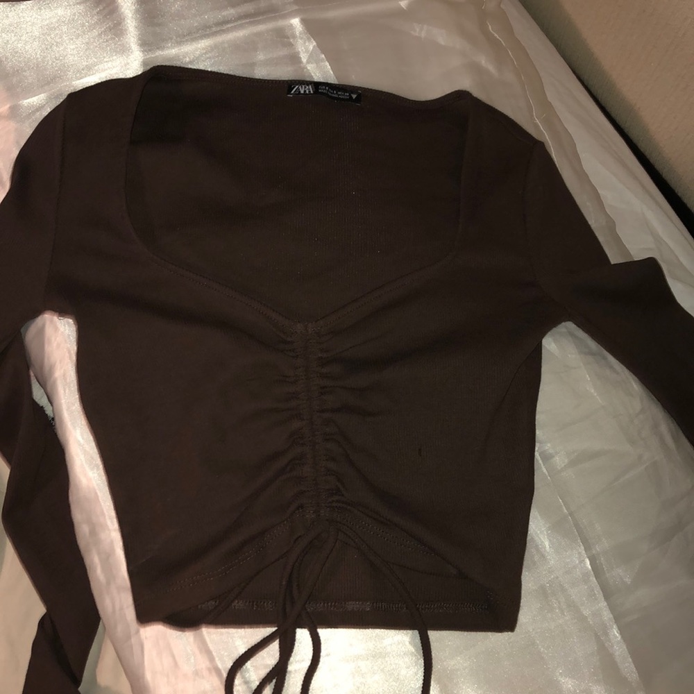 Zara Brown Top